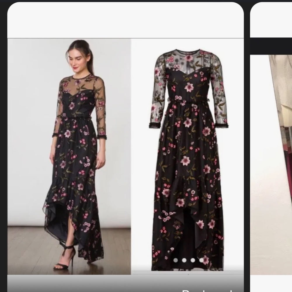 High Low Floral Gown